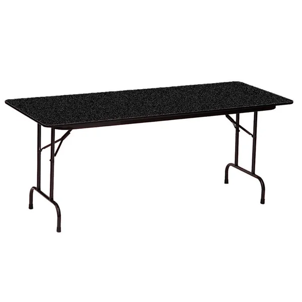 3/4x22 High Pressure Top Folding Table - 30x72x22 - Black Granite