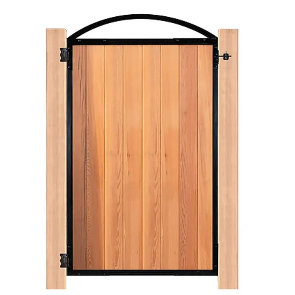 Nuvo Iron Easy-to-Install Arched Gate 8-Board Pro for 47 in. openings