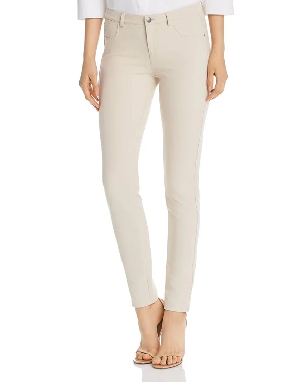 Lafayette 148 New York Acclaimed Stretch Mercer Pants - 2, Sand