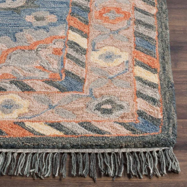 Safavieh Aspen APN123A 2&3x22 x 7&0x22 Runner Blue - Rust Area Rug