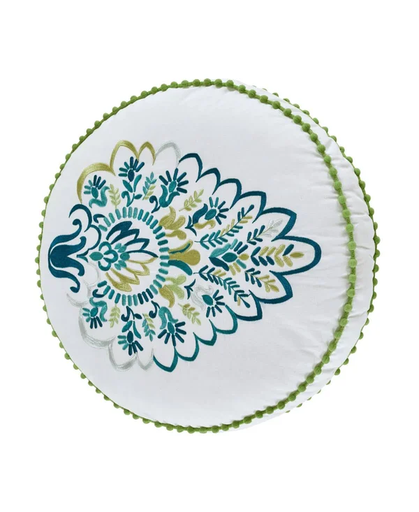 Queen Street Kinsley Round Throw Pillow - Blue