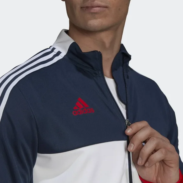 Adidas Men's Navy/Red Tiro Track Jacket, Size: XXL, Polyester