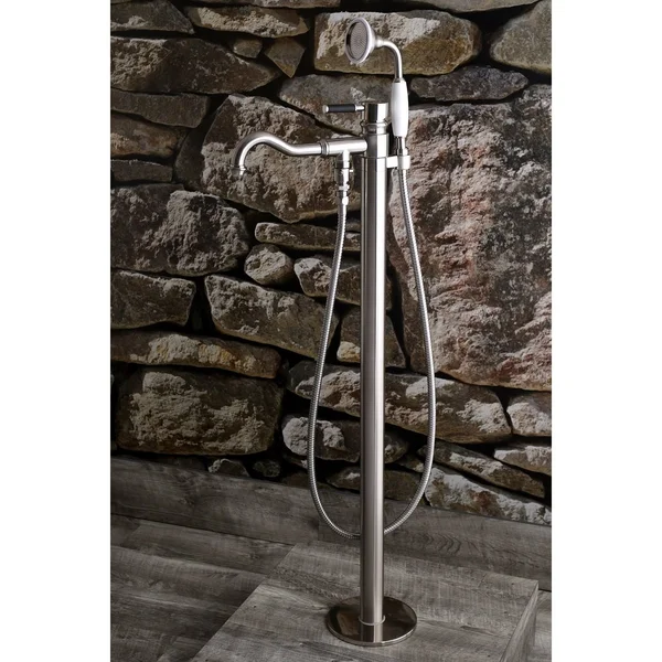 Kingston Brass KS7135DKL Kaiser Freestanding Tub Faucet with Hand Shower, Oil Rubbed Bronze
