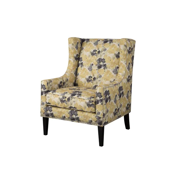 Madison Park Barton Wing Chair, Yellow