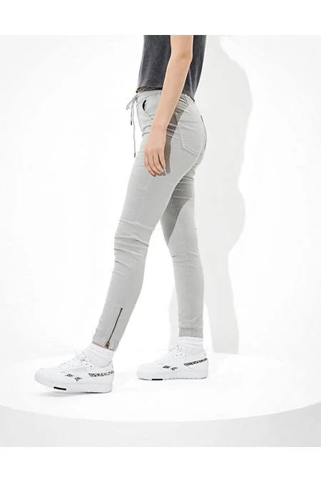 Ae High-Waisted Jegging Jogger Women's Lightning Gray 0 Short