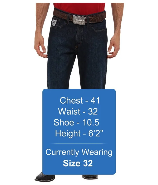 Cinch Mens Silver Label Dark Wash Jeans
