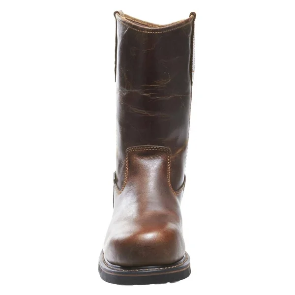 Wolverine Men's Brek Wellington Durashocks Waterproof Steel Toe Work Boots, Brown