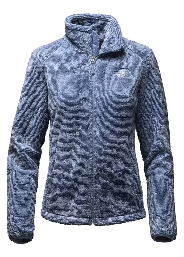 The North Face Womens Osito 2 Jacket, Coastal Fjord Blue/TNF White Stripe, XL