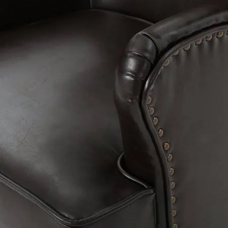 Noble House Wayne High Back Chair, Brown