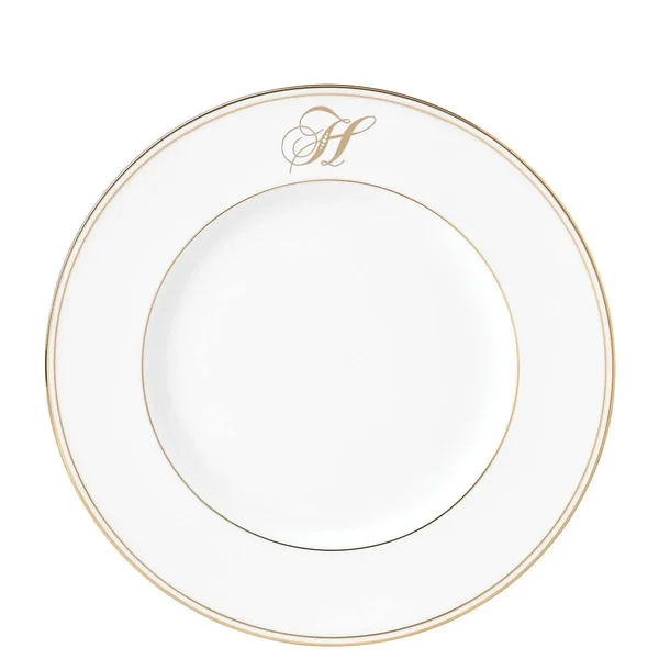 Lenox Federal Gold Script-Monogrammed Accent Plate, H