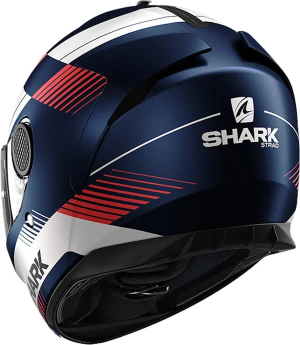 Shark Spartan 1.2 Strad Mat Helmet Blue White Red