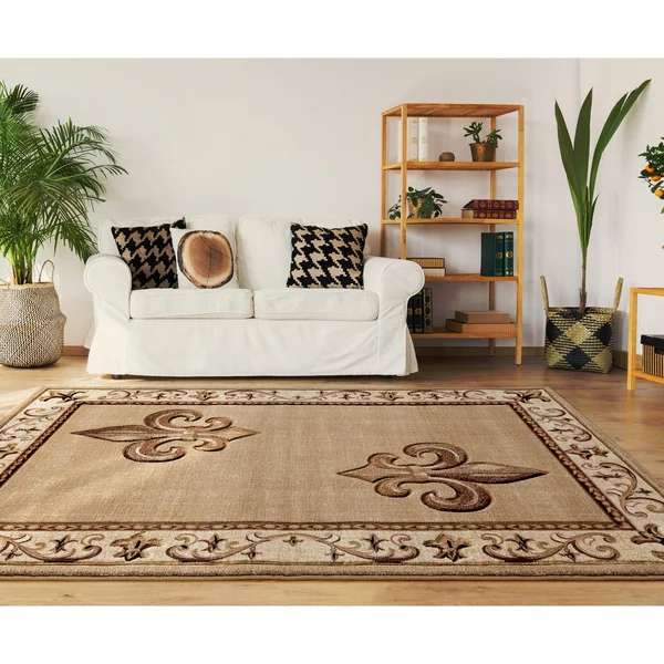 United Weavers 5&3x22 x 7&6x22 Beige Bristol Lilium Area Rug