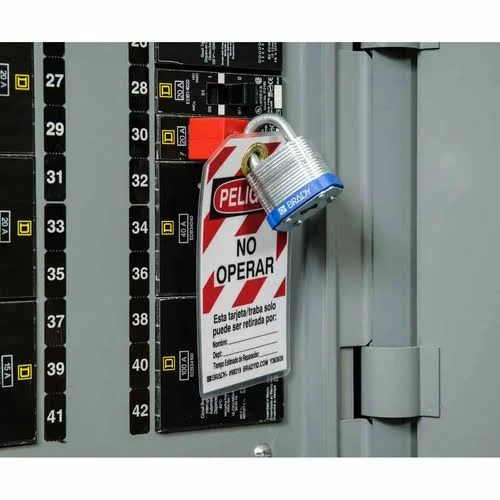 Brady 51281 - Green Steel Padlock with 0.75x22 Shackle
