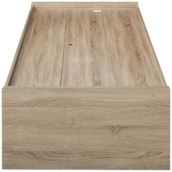 Benzara Modern Style Brown Finish Twin Size Chest Bed with 3 Drawers