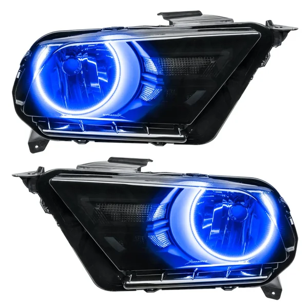 2010-2012 Ford Mustang Oracle Halo Headlights Blue 7050-002