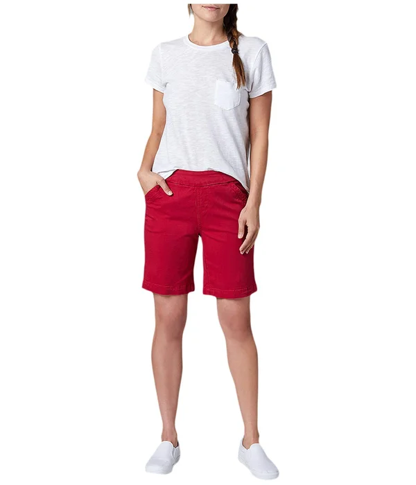 Jag-Jeans 8x22 Gracie Pull-On Shorts in Twill London Fog - 12 (31x22 Waist)