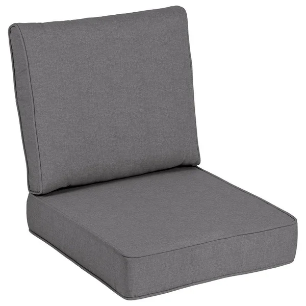Home Decorators Collection 24 x 24 Sunbrella Cast Slate Outdoor Lounge Chair Cushion