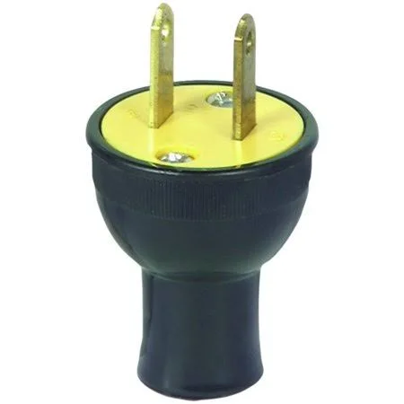 Eaton Cooper WIRING 3123BK-BOX Plug Rnd 2wire Blk 15A 125V (Case of 25)
