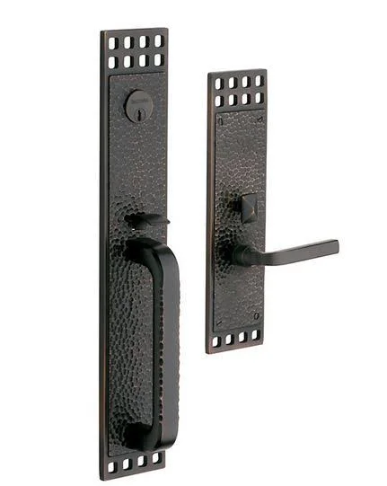 Baldwin 6944.LDBL Pasadena Left Handed Double Cylinder Mortise Handleset Trim SE Satin Nickel