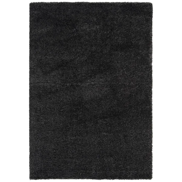 Safavieh August Shag Taupe 5 ft. x 5 ft. Round Solid Area Rug - Brown