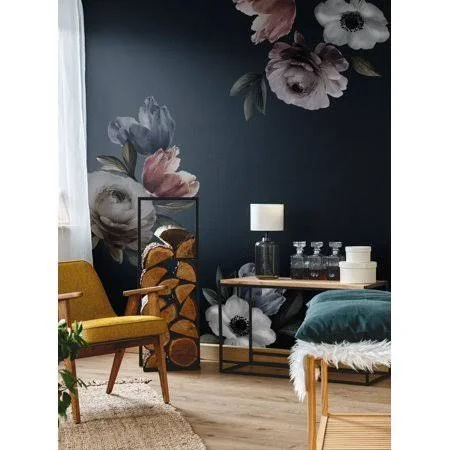 Floral Wall Stickers, Blue