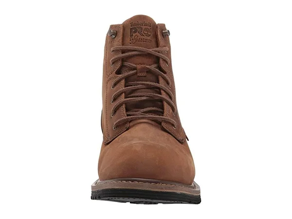 Men's Timberland Pro 6 inch Millworks Waterproof Soft Toe Boot, Size: 8, Brown