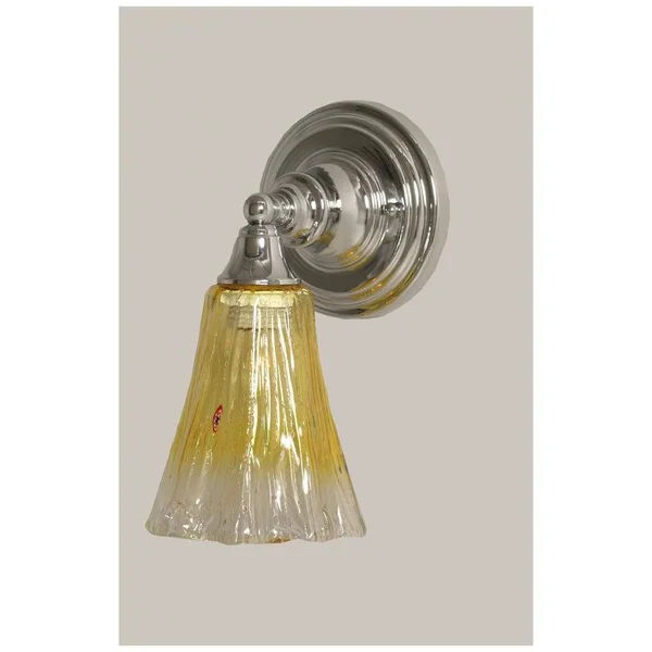 Toltec Lighting 40-CH-724 One Light Chrome Wall Sconce Chrome Finish