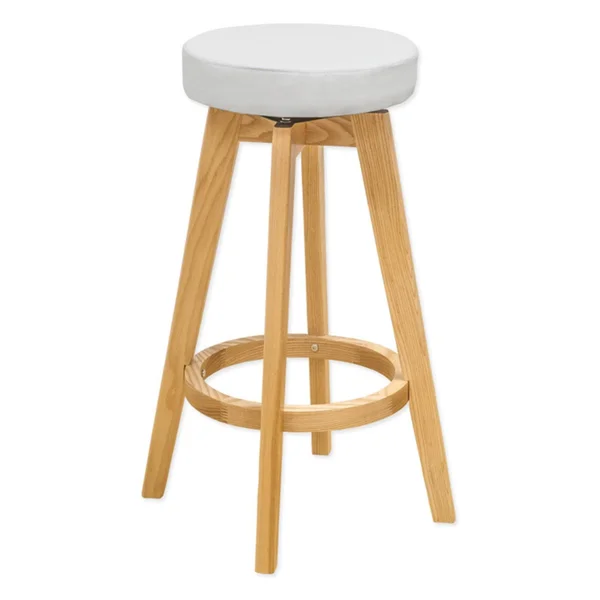 Mod Made Rex Wood Counter Stool - White