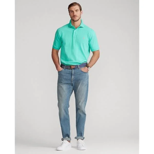 Ralph Lauren Men's The Iconic Mesh Polo Shirt - Size 4X Big in Sunset Green