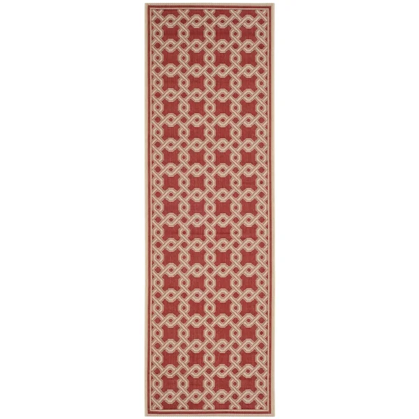 Safavieh Martha Stewart MSR4253-28 2&7x22 x 8&2x22 Red - Creme Area Rug