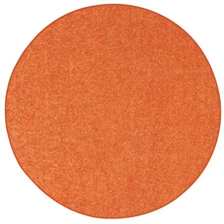 Bright House Solid Color Round Shape Area Rugs Orange - 24 inchx24 inch Round (Set of 12)