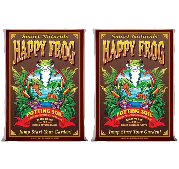 FoxFarm Fx14047 Ph Adjusted Happy Frog Potting Soil Bag - 4 Cu ft (2 Pack)