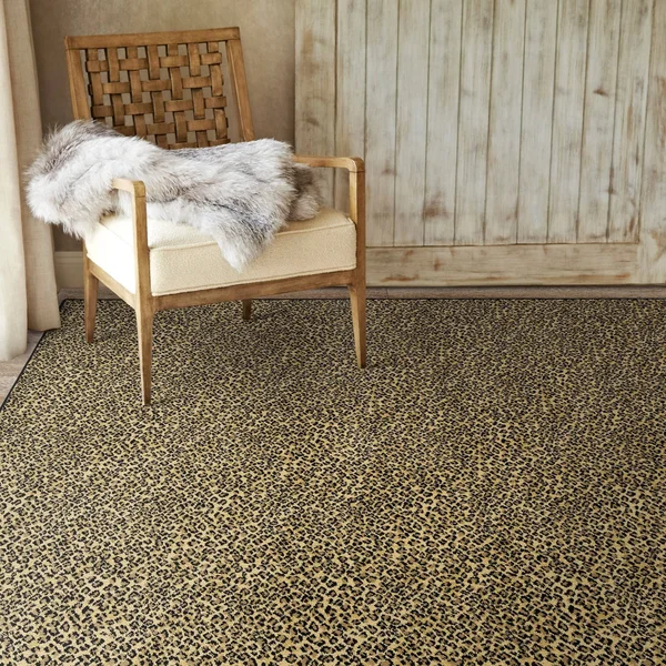 Saber Cheetah Animal Print High Performance Polypropylene Rug - 2'6 x 6'0 Runner
