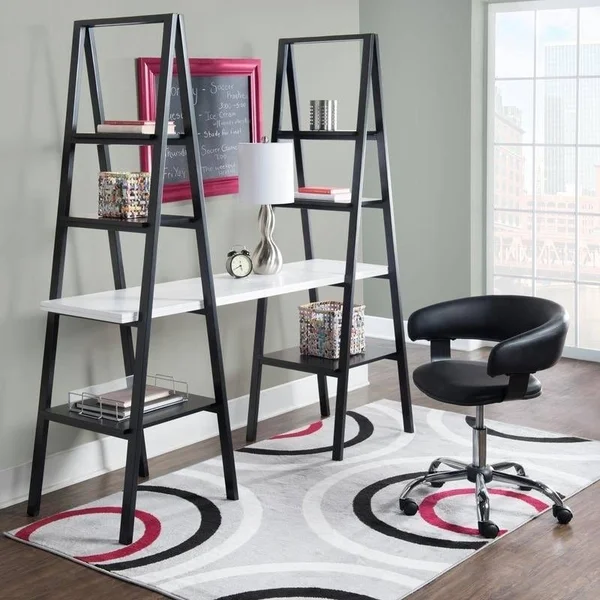 Powell Ivana Desk Chair (Black GAS Lift Desk Chair)