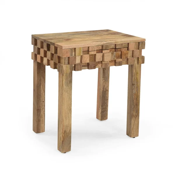 Gentilly Modern Handcrafted Mango Wood End Table by Christopher Knight Home - 22.00x22 W x 16.00x22 D x 24.50x22 H (Natural)