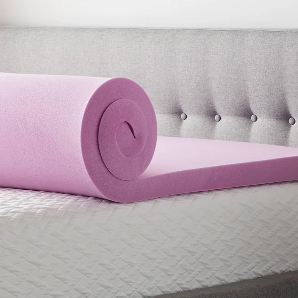 Lucid Comfort Collection - 3x22 Lavender Memory Foam Twin XL Mattress Topper