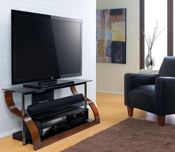 Bello 52x22 Curved Wood TV Stand in Espresso - CW343