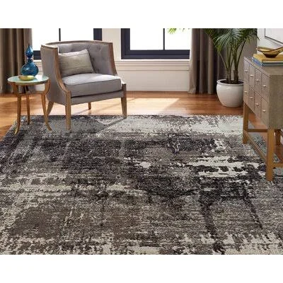 Rawtenstall Black/Gray Indoor - Outdoor Area Rug Williston Forge Rug Size: Rectangle 9&3x22 x 13&