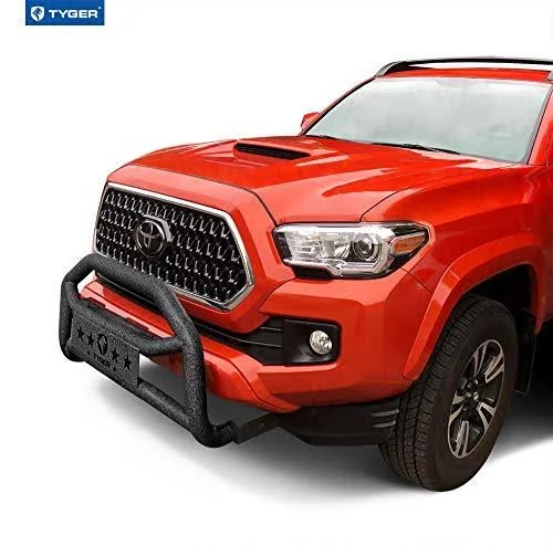 Tyger Auto TG-GD6T60028 Front Bumper Guard Fits 2005-2019 Toyota Tacoma - Textured Black, Light Mount, Bull Bar