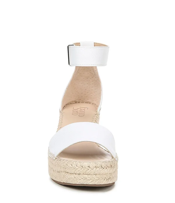 Franco Sarto Clemens Wedge Sandals - White