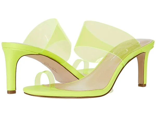 Women's Jessica Simpson Lissah 2 Sandal - Neon Yellow - Size 5