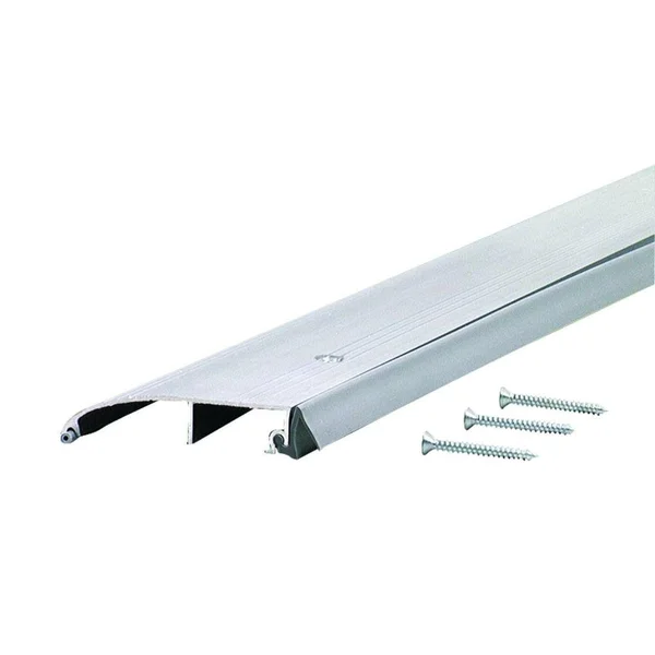 M-D Building Products Deluxe 3-1/2 in. x 51 in. Aluminum Low Bumper Threshold - Silver