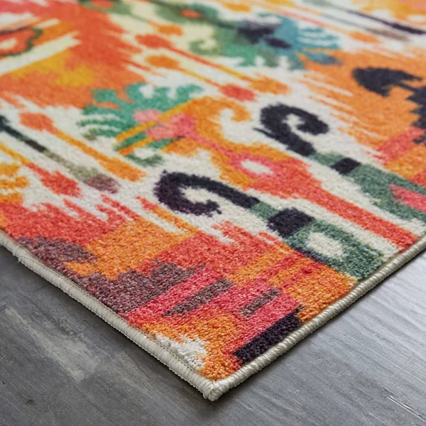 Mohawk Prismatic Hip Ikat Multi 5& x 8& Area Rug