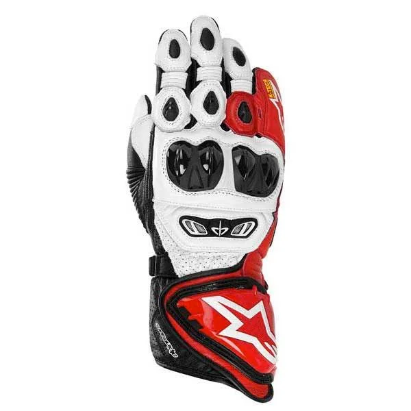 Alpinestars GP Tech Gloves White Red Black 3XL