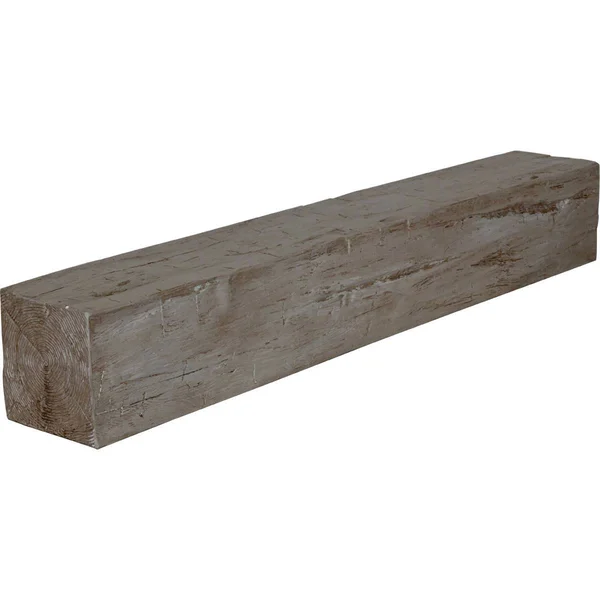 Ekena Millwork MANUHH06X06X72HD 6x22H x 6x22D x 72x22W Hand Hewn Faux Wood Fireplace Mantel - Natural Honey Dew
