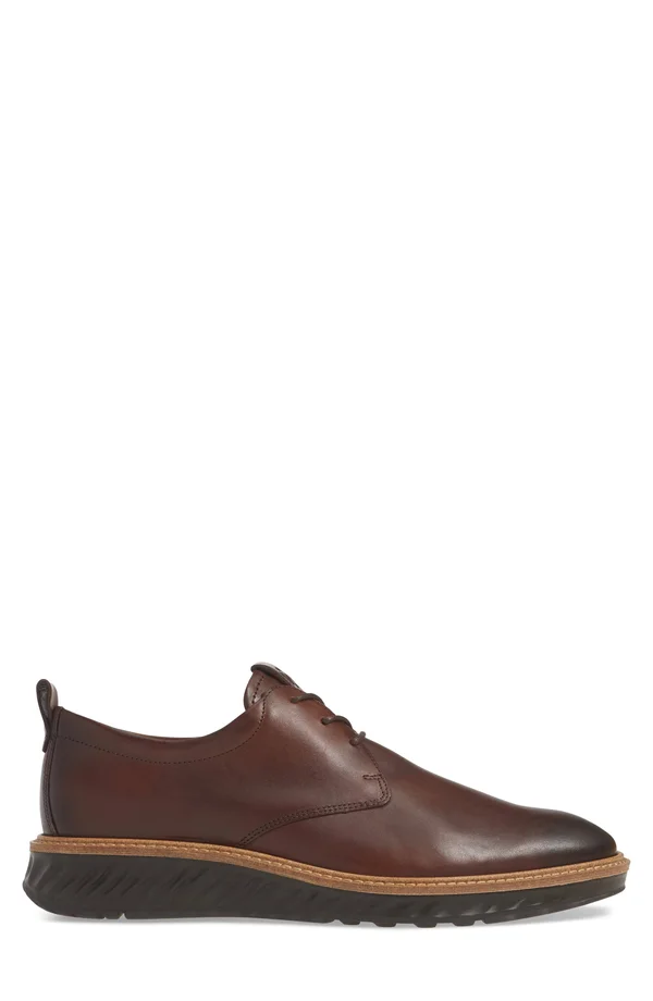 Ecco Men's St.1 Hybrid Plain Toe Oxford Cognac 40