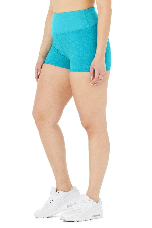 Alo Yoga, Alosoft Aura Short in Bright Aqua Heather, Size: Xs