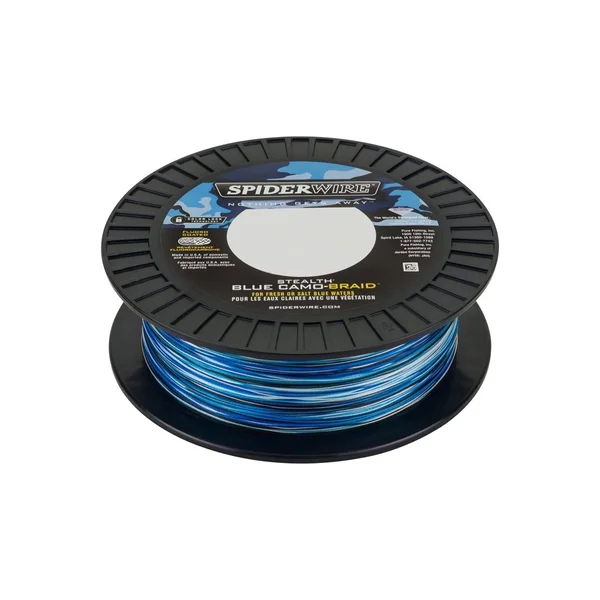 Spiderwire Stealth Blue Camo Braid - Size: 100 lbs