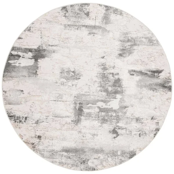 Safavieh Vogue Michie Modern Abstract Rug (5& x 5& Round - Beige/Charcoal)