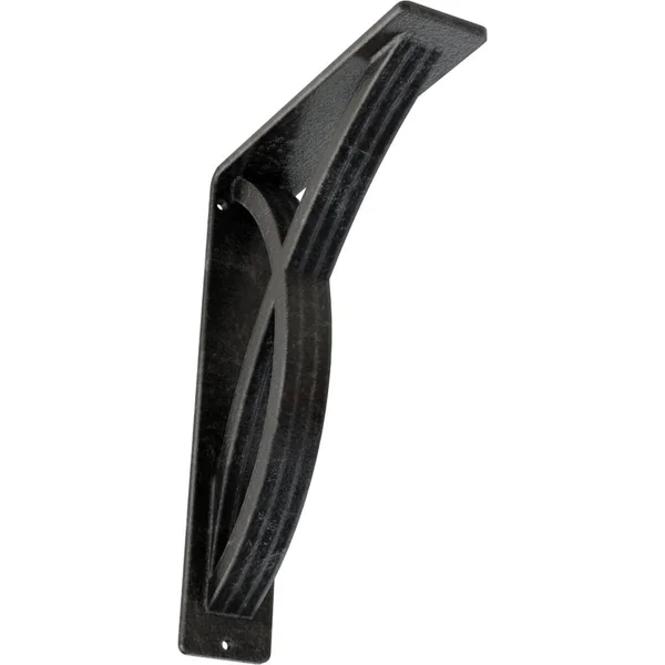 Miller Wrought Iron Bracket Antiqued Silver 2x22W x 7 1/2x22D x 10x22H - (Triple Center Brace)